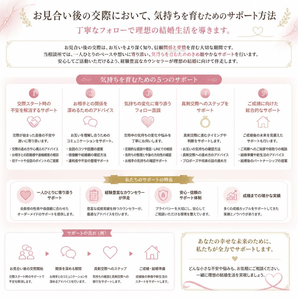 4. 成婚に向けたサポート