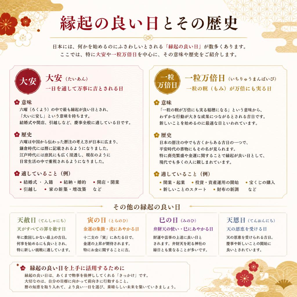 2. 縁起の良い日とは？