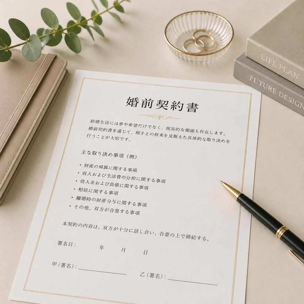 婚前契約書の必要性を考える