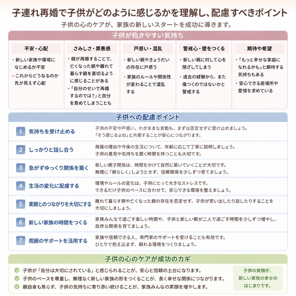 子供への配慮がカギ