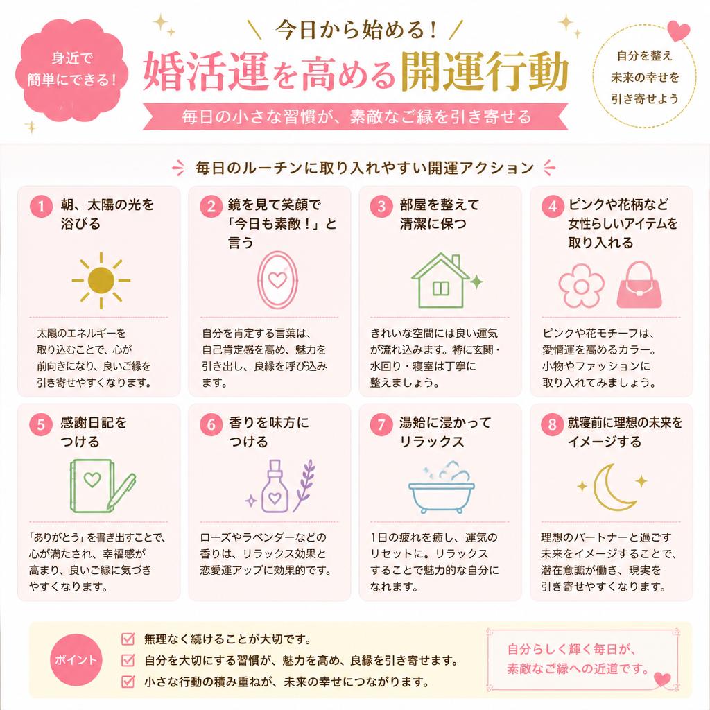 日常生活に取り入れる開運行動
