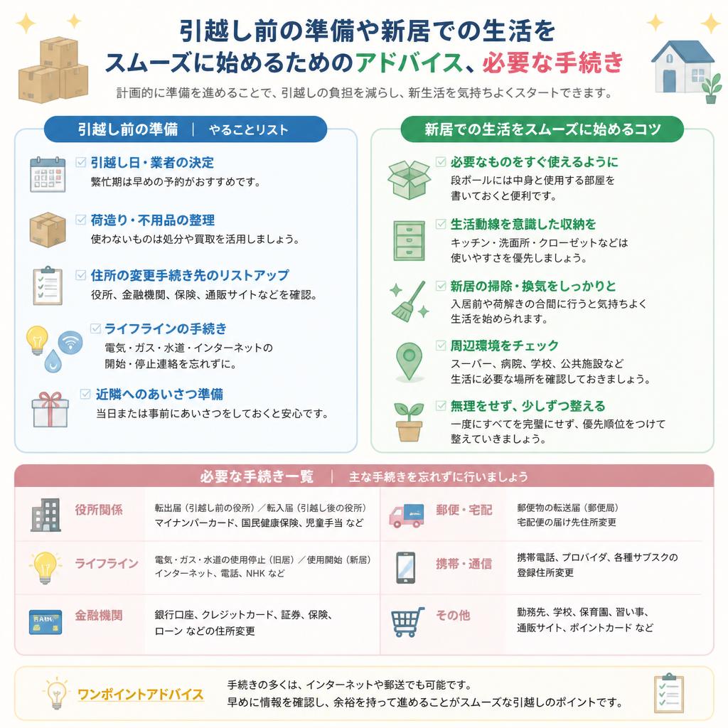 5. 新居での生活をスムーズに始めるために