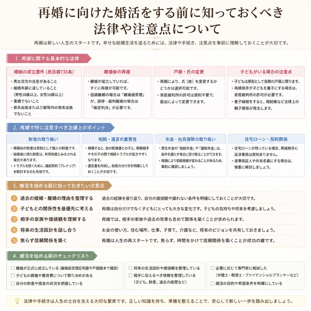 婚活前に確認すべき法律的ポイント