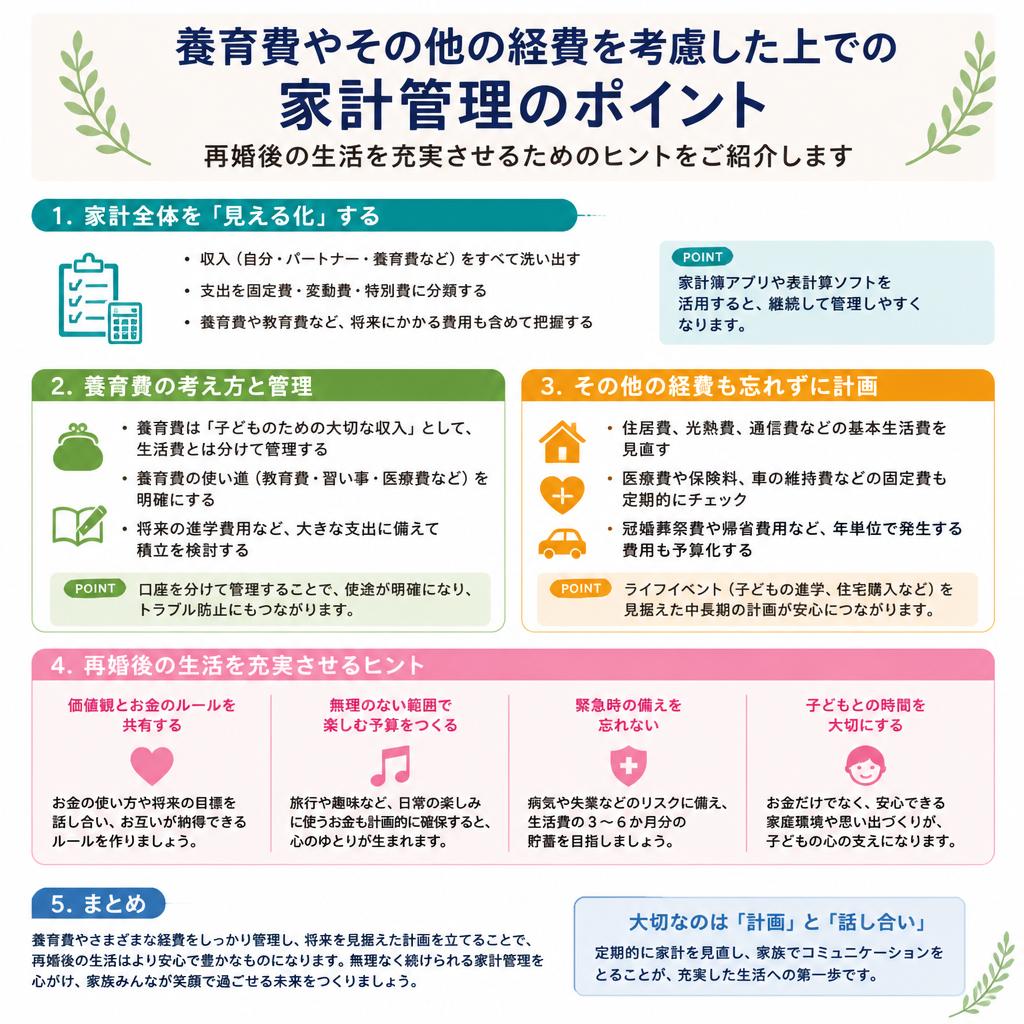 再婚後の家計管理術