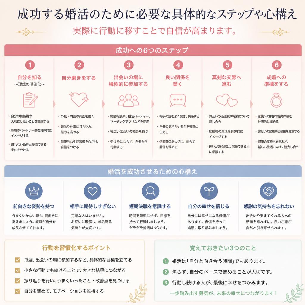 成功する婚活のステップ