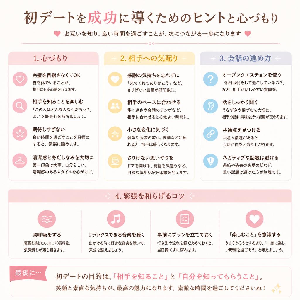 5. デートを成功に導くポイント