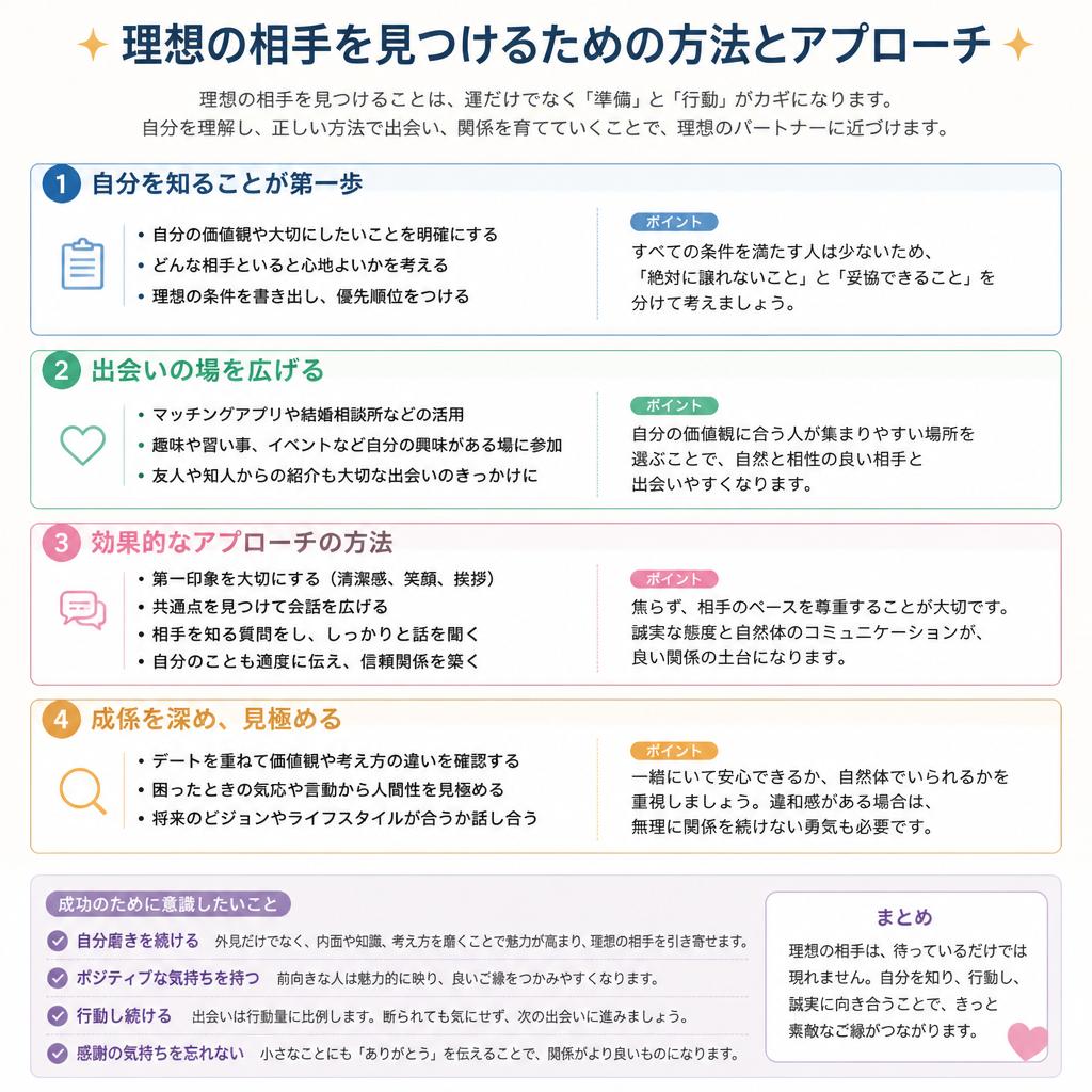 理想のパートナーの見つけ方