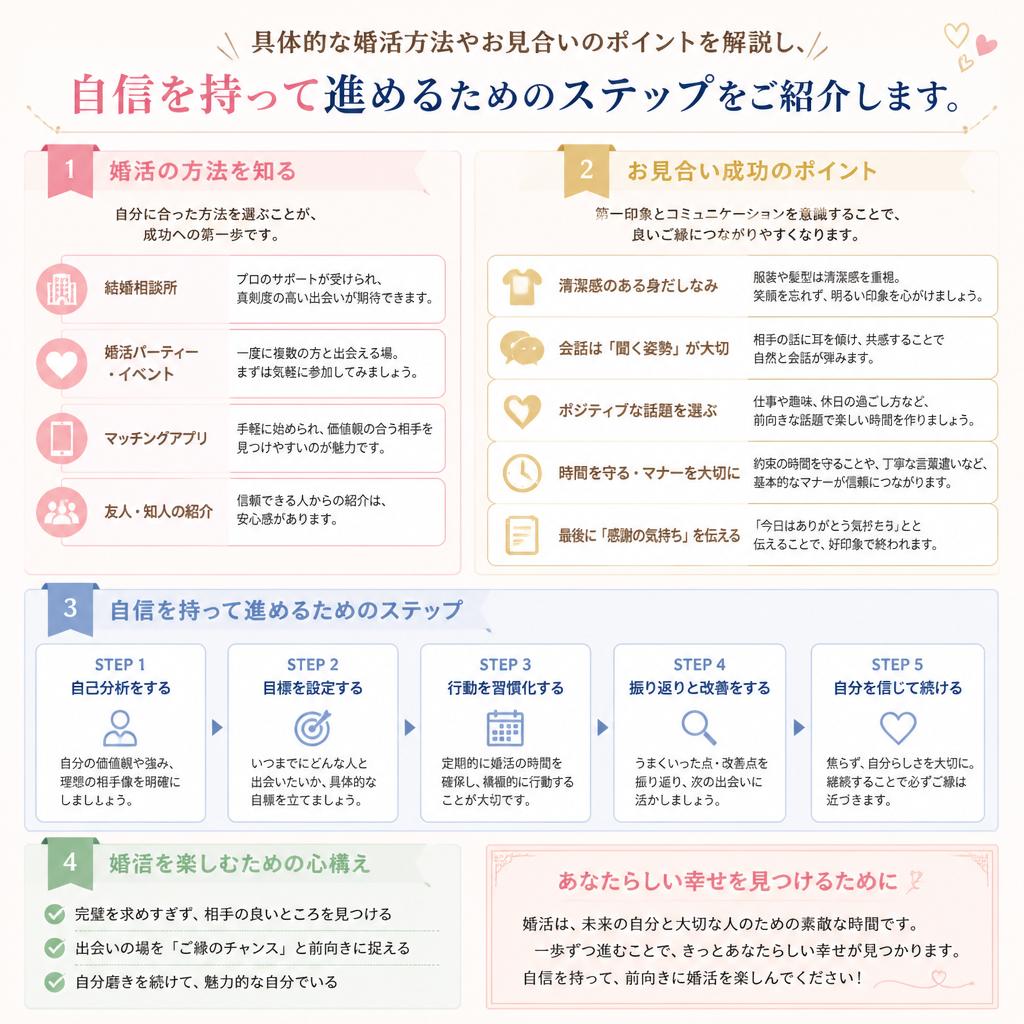 4. 婚活成功のための具体的アドバイス