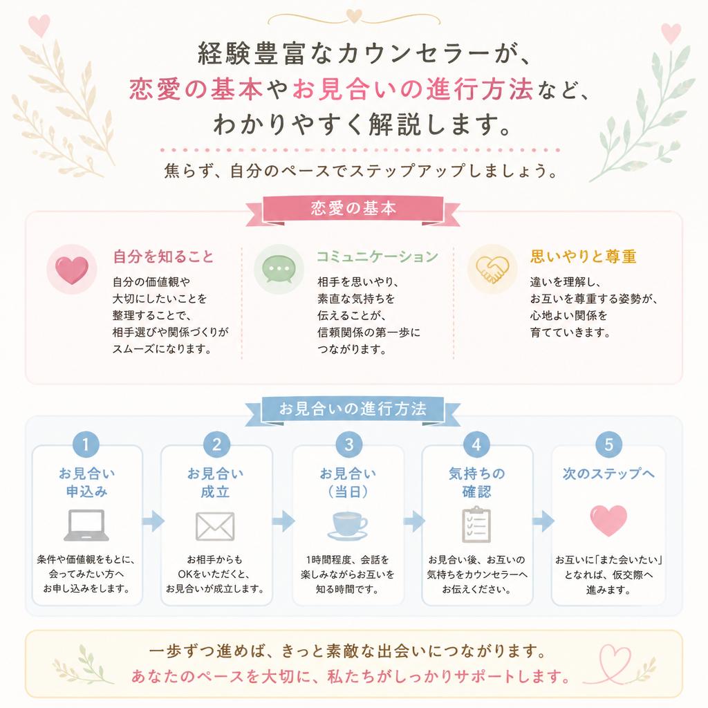恋愛初心者でも安心