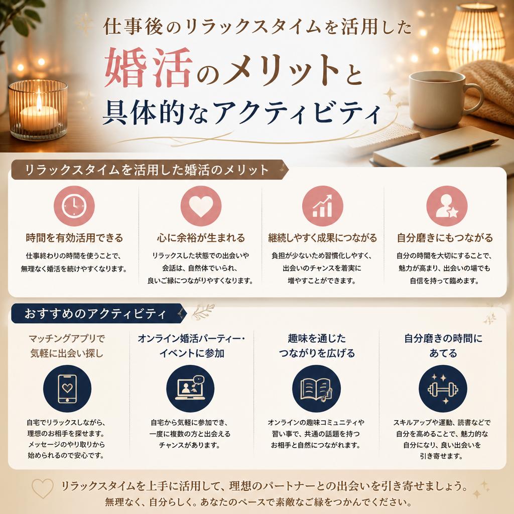 2. 平日夜の婚活の魅力