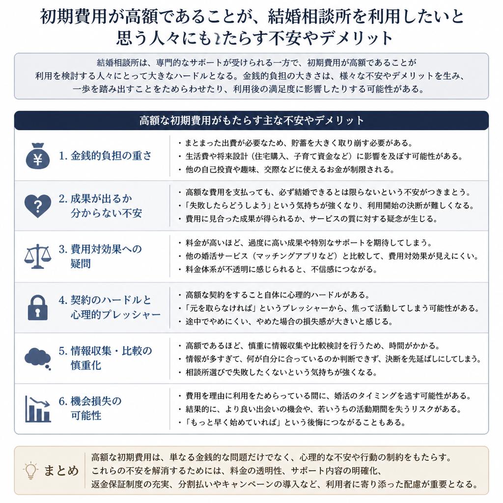 初期費用の高額さがデメリットになる理由