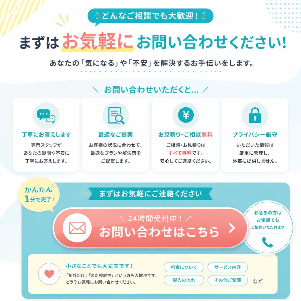 7. 今すぐ相談を始めよう！