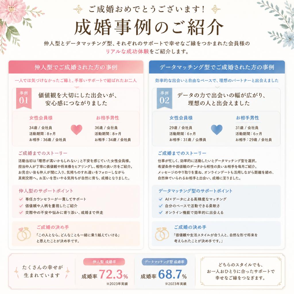 実際の成婚事例