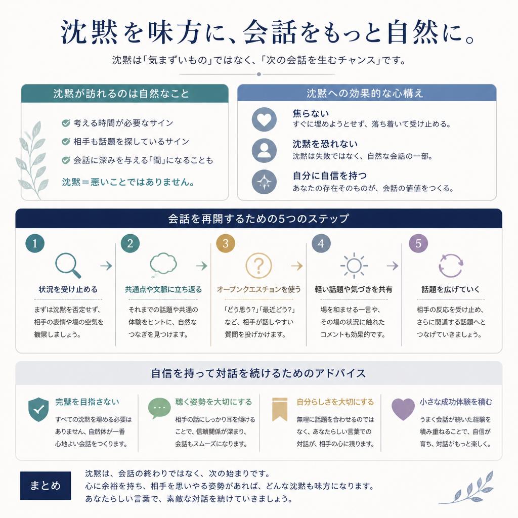 沈黙が訪れた時の対処法