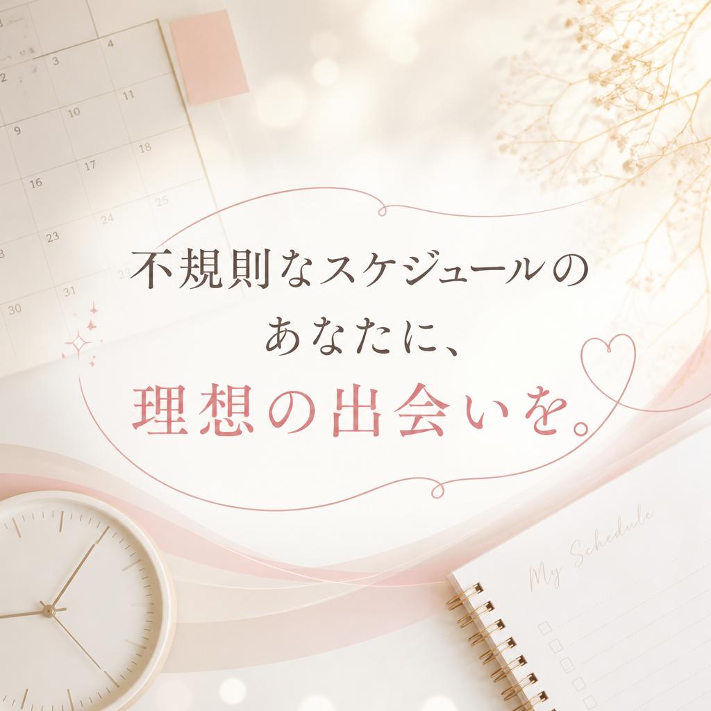 『休みが合わない不定休・シフト制勤務の婚活💖平日お見合いのメリット。』
