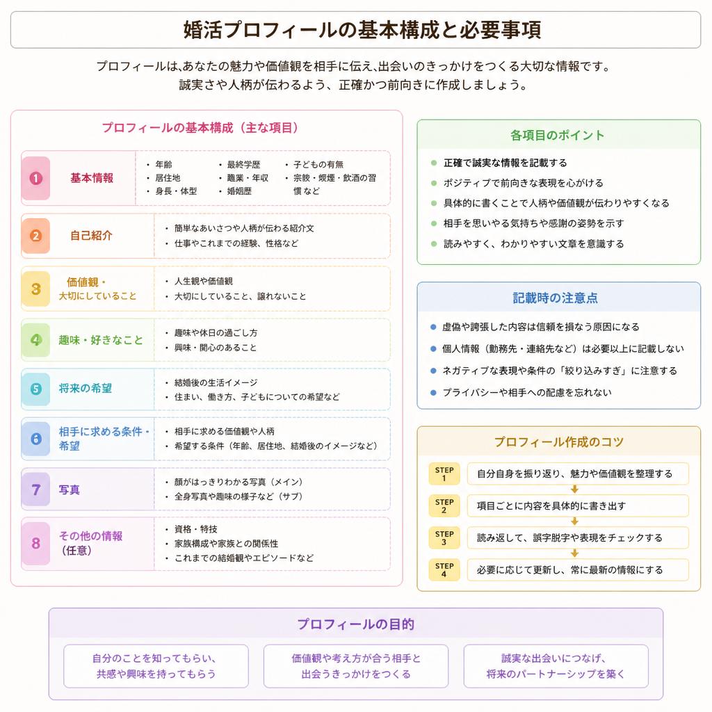 2. 婚活プロフィールの基本構成